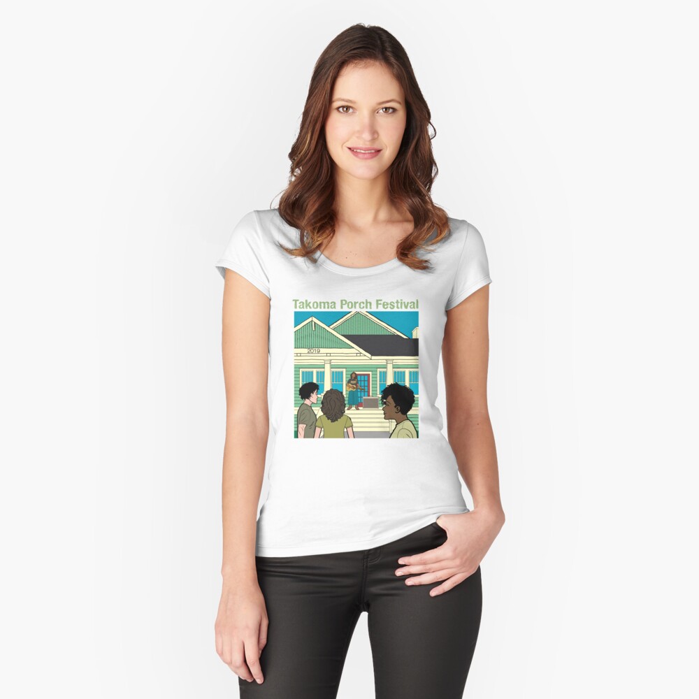 Takoma Porch Festival T-Shirt Fitted Scoop T-Shirt