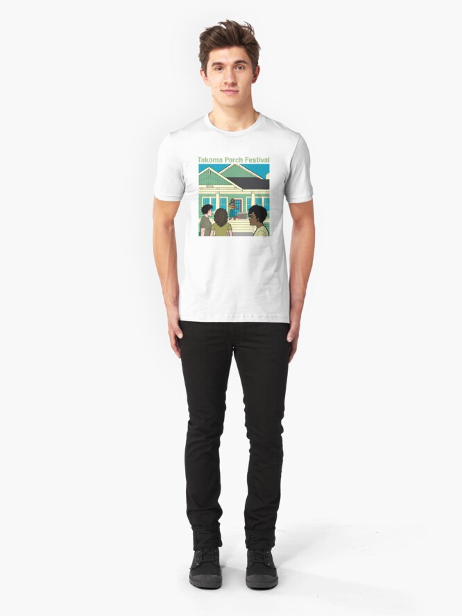 Alternate view of Takoma Porch Festival T-Shirt Slim Fit T-Shirt