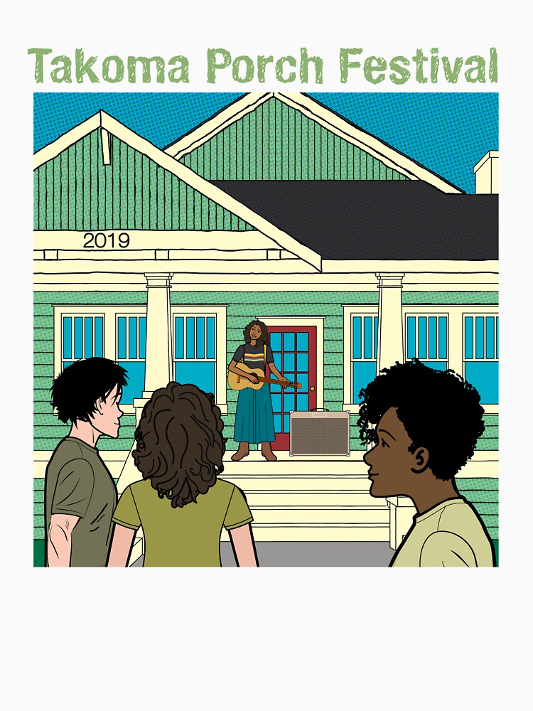 Takoma Porch Festival T-Shirt by PlanetNine