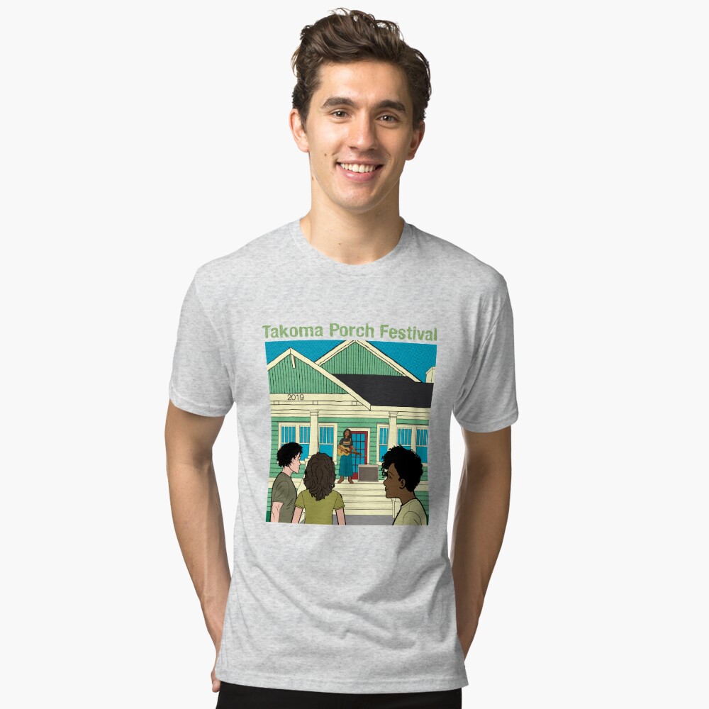 Takoma Porch Festival T-Shirt Tri-blend T-Shirt