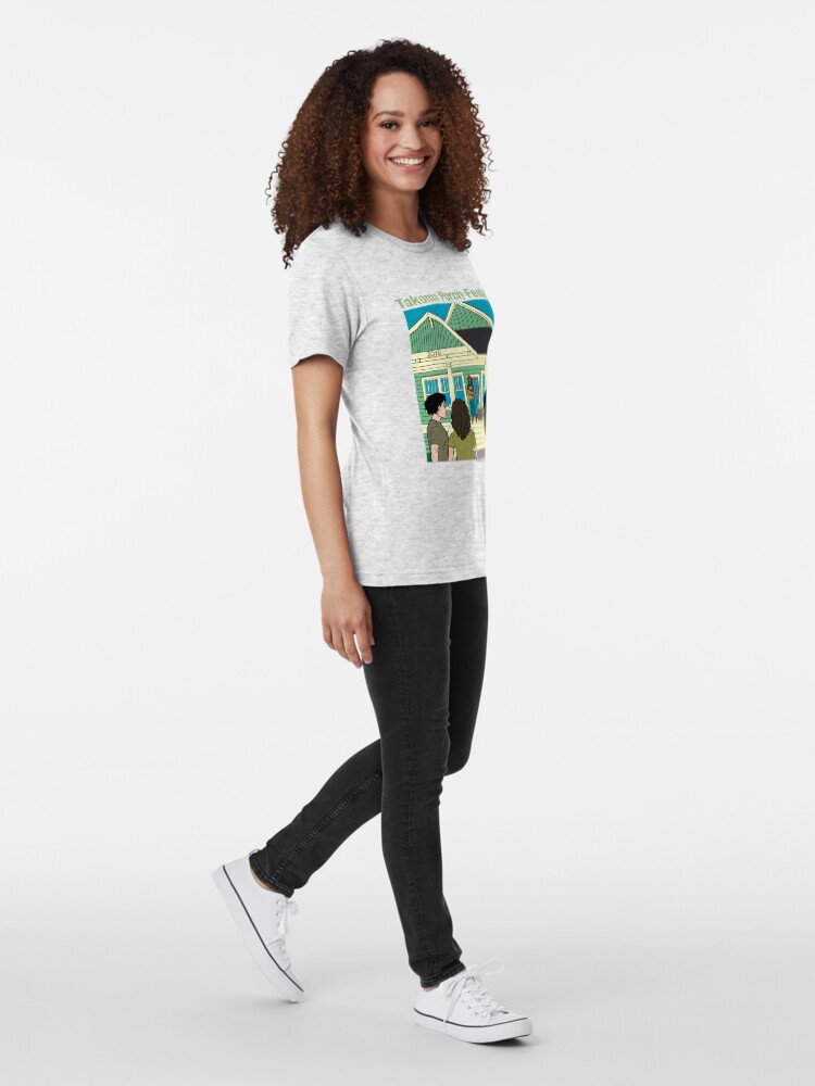 Alternate view of Takoma Porch Festival T-Shirt Tri-blend T-Shirt