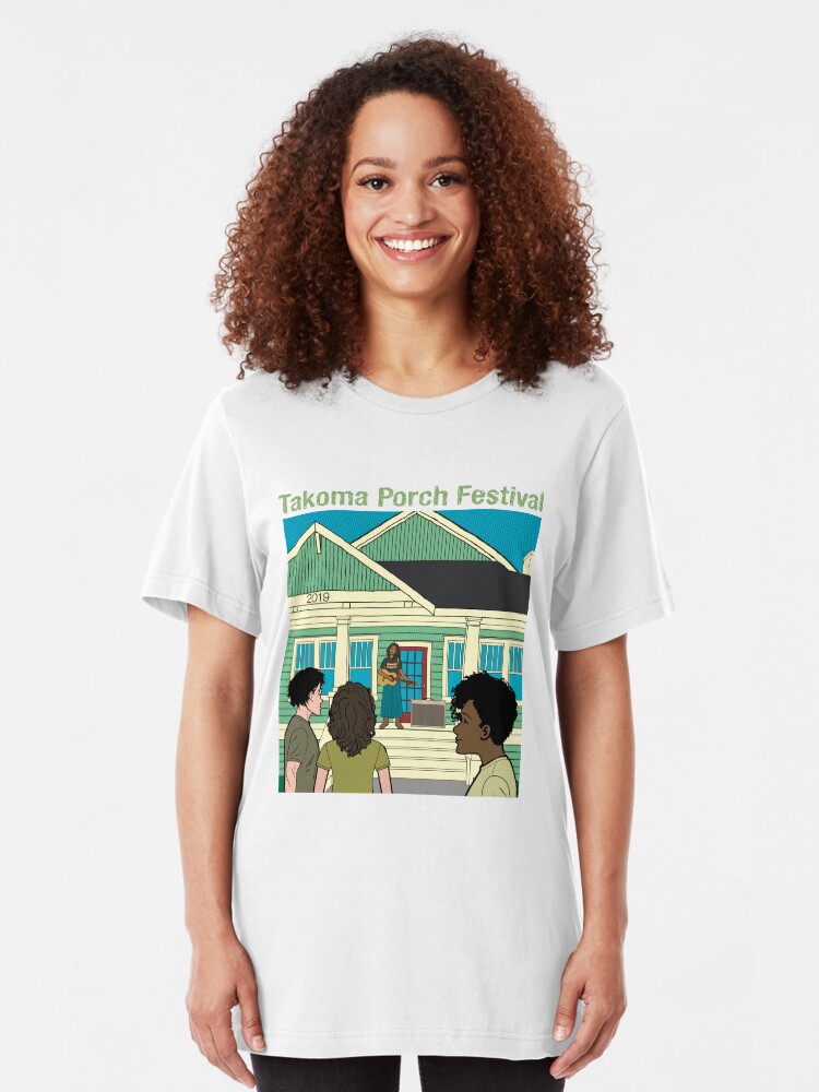 Alternate view of Takoma Porch Festival T-Shirt Slim Fit T-Shirt