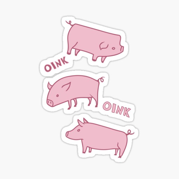 Stickers Sur Le Theme Pouet Pouet Redbubble - pouet pig roblox