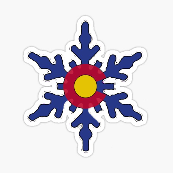 Item preview, Colorado flag snowflake designed and sold by artisticattitud.