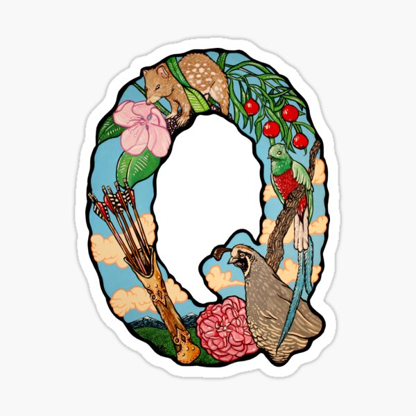 The Letter Q Sticker By Alphabetbyjason Redbubble