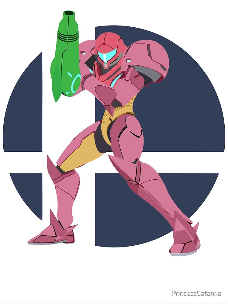 Samus Pink Alt Super Smash Bros Ultimate Greeting Card By Princesscatanna Redbubble