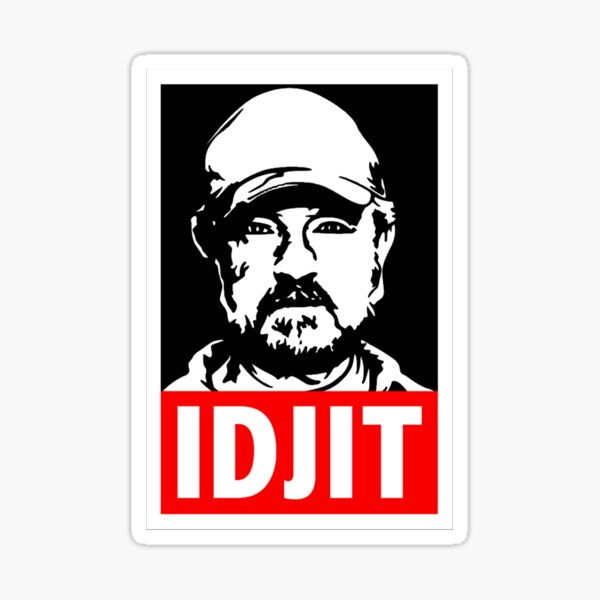 Supernatural Bobby Singer Idjit Sticker By Obskurevinyl Redbubble