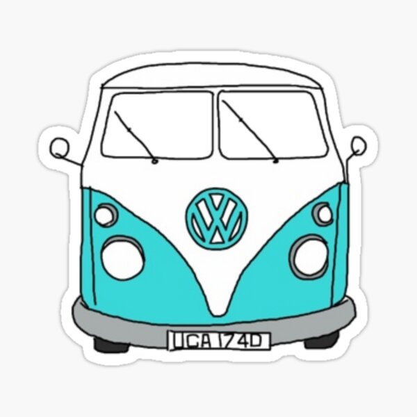 Hippie Van Sticker