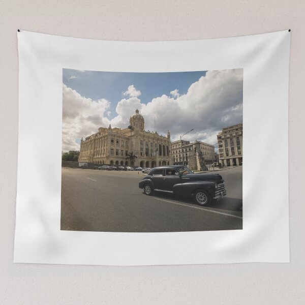 Item preview, Black american car passing in front of the Revolution Museum, La Havana, Cuba. designed and sold by jonathankemp.