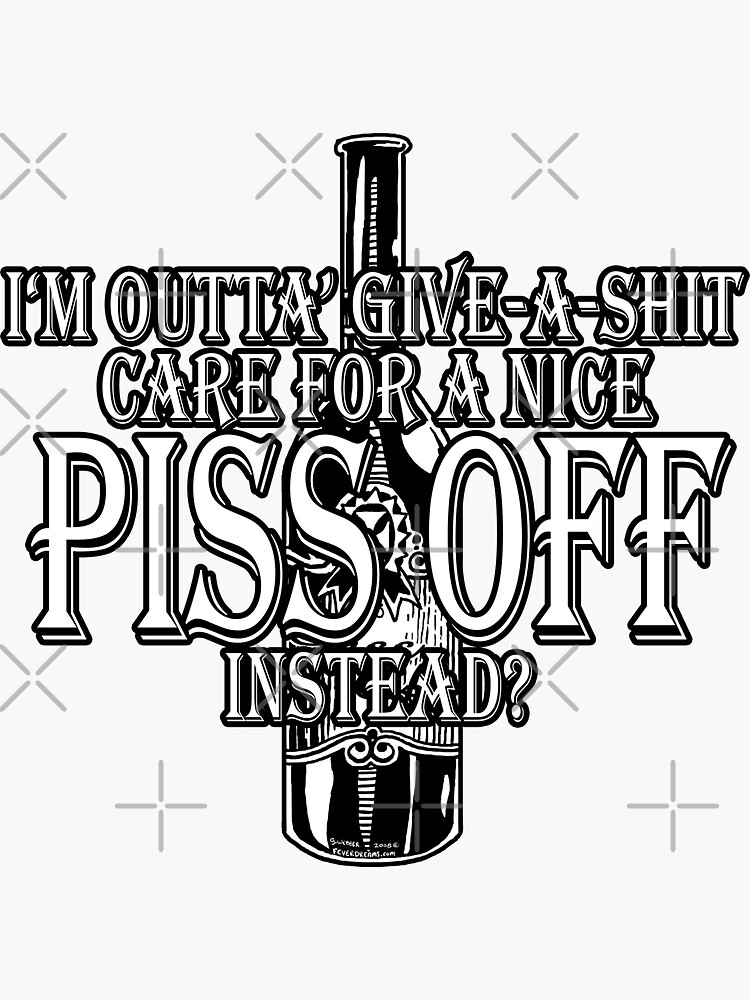 Thumbnail 3 of 3, Sticker, For when you just don't give a sh*t designed and sold by George Webber.