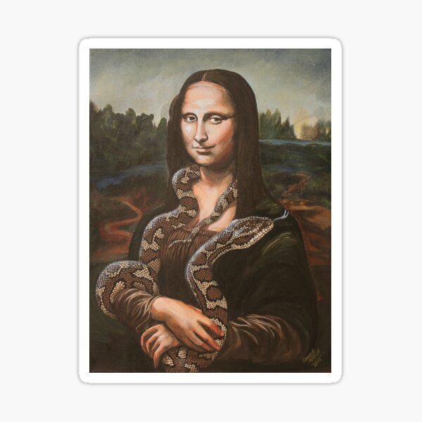 Mona, After Da Vinci Sticker