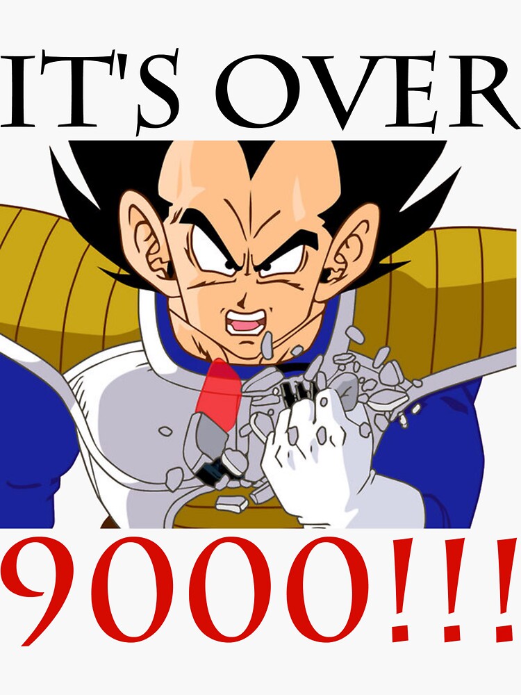 it's over 9000 funko pop