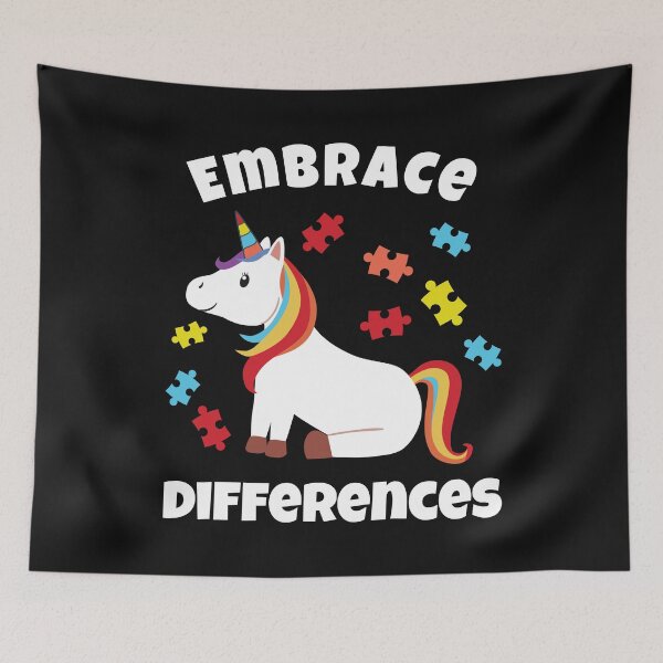 Item preview, Autism Awareness Month Unicorn - Embrace Differences designed and sold by Bendthetrend.