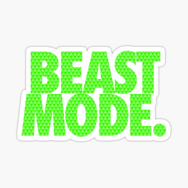 Item preview, BEAST MODE. - Electric Green designed and sold by cpinteractive.