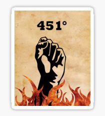 Fahrenheit 451 - Ray Bradbury Sticker
