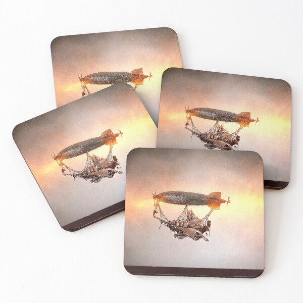Item preview, Steampunk airship gears chessboard flight designed and sold by Cinzia Murgia.