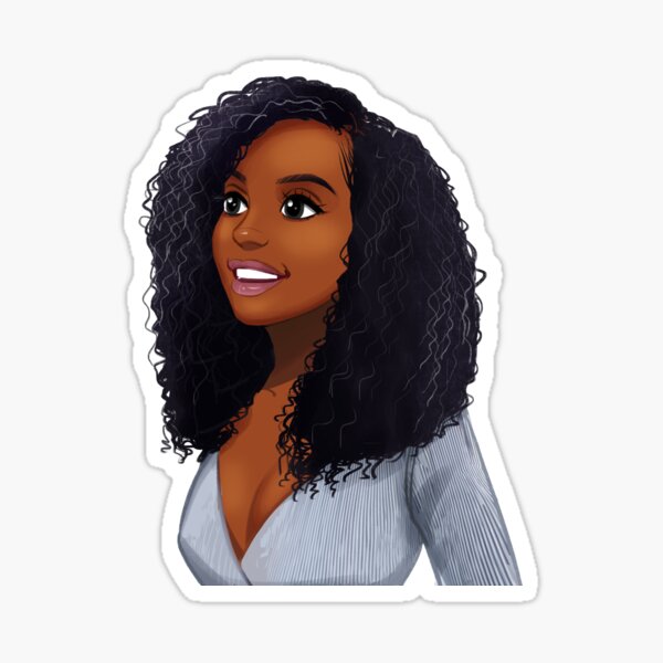 Brown Skin Girl Stickers for Sale