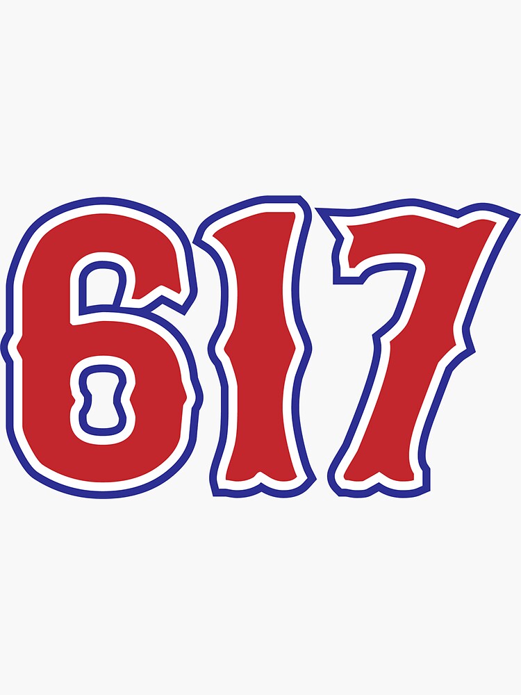 "617" Sticker for Sale by WickedCool | Redbubble
