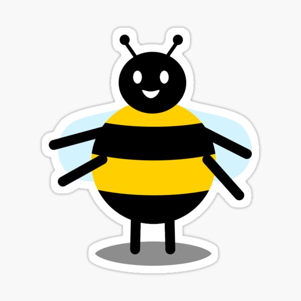 Item preview, funny friendly bumble bee designed and sold by Denny Stoekenbroek.