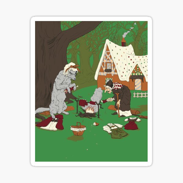 Wolf & Witch Sticker