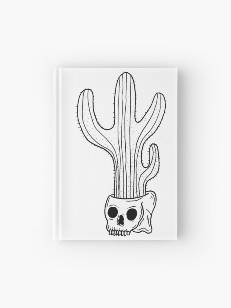 cactus snake and skull tattoo flash art