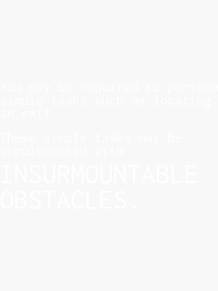 insurmountable obstacle
