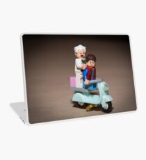 Marty and Doc ride a Scooter Laptop Skin