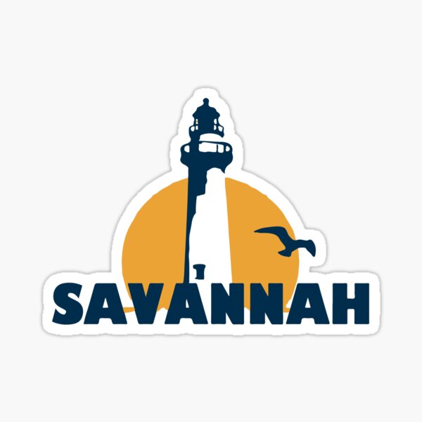 Savannah's Beach-Georgia. Sticker