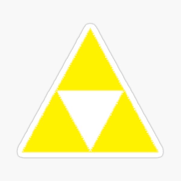 Triforce Badge Yellow Low Cost HQ Sticker