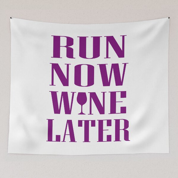 Item preview, Run Now Wine Later designed and sold by findgreatshirts.