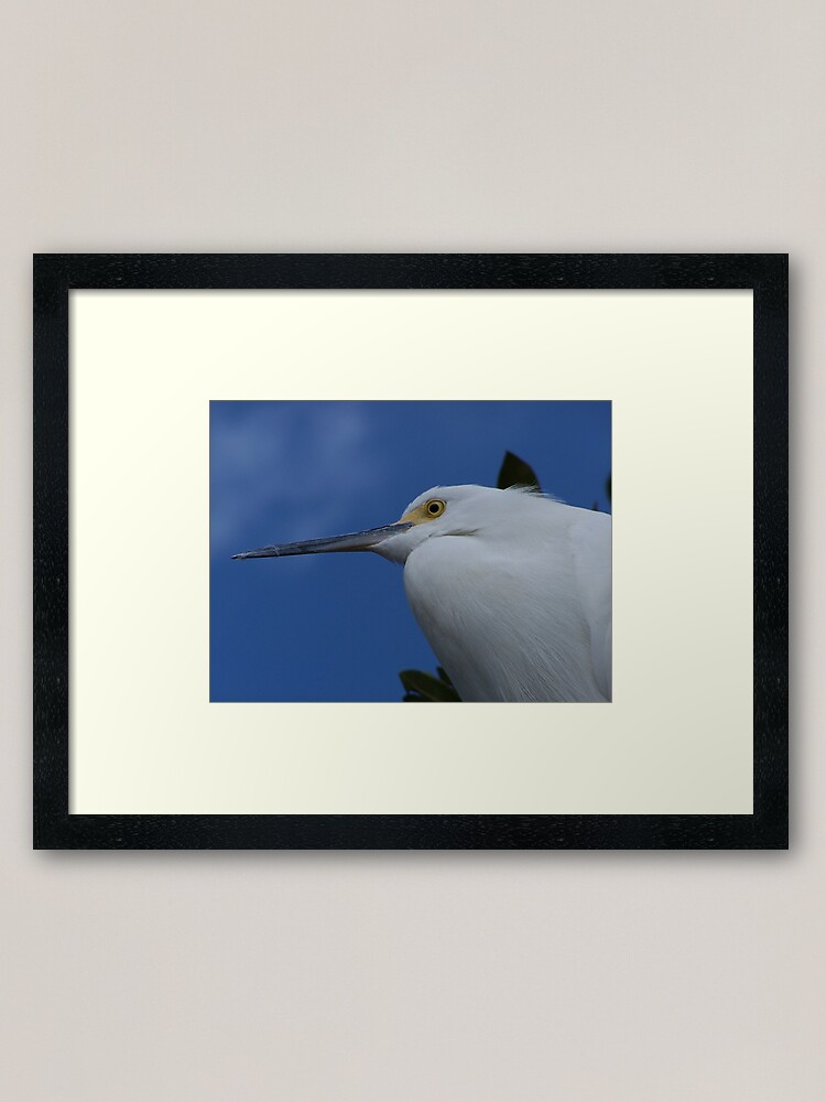 Alternate view of Egret Framed Art Print