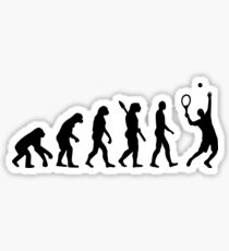 Evolution Tennis player Sticker