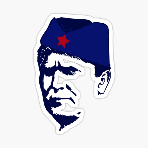 "Tito Josip Broz yugoslavia - portrait red star " Sticker for Sale by ...