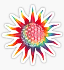 Flower of Life (tie-dye sun) Sticker