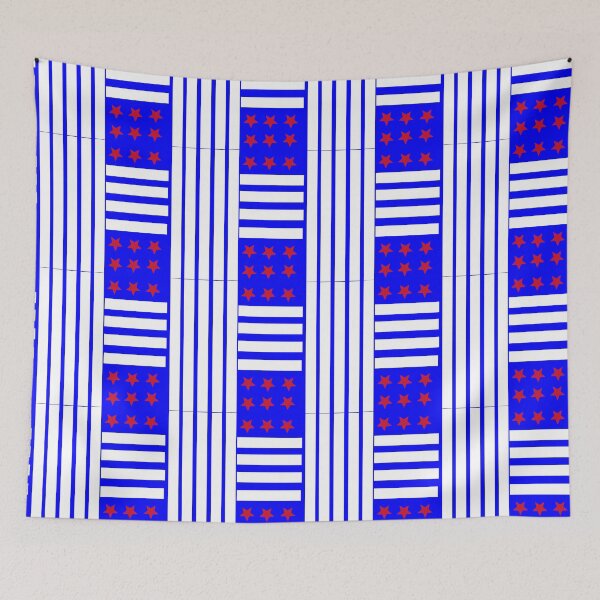 Item preview, American Patriotic Red White Blue Stars and Stripes Theme Design designed and sold by Acekingapparel.