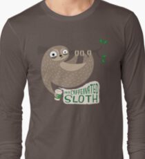 Caffeinated Sloth Long Sleeve T-Shirt