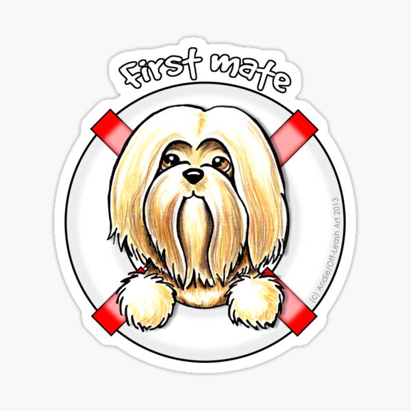 MY LHASA APSO'S NOSE ART STICKER DECAL 