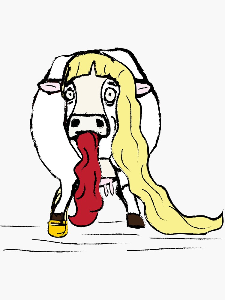 The cow as white as milk. by bleuhanded