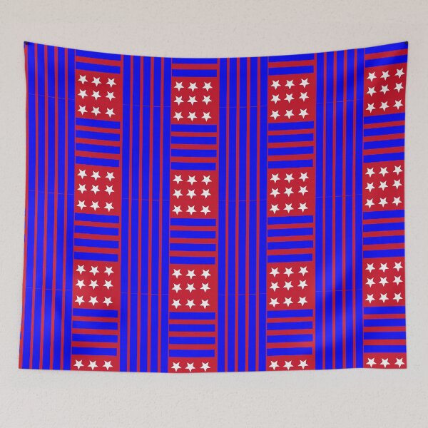 Item preview, American Patriotic Red White Blue Stars and Stripes Theme Design designed and sold by Acekingapparel.