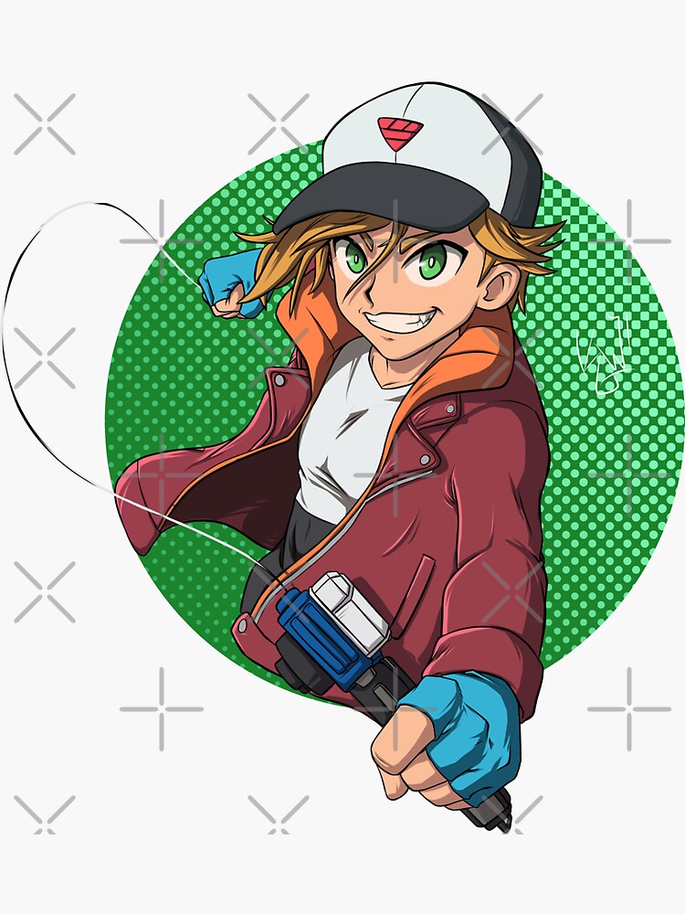 Shu Kurenai (no background) from Beyblade Burst Sticker for Sale by  Kaw-dev