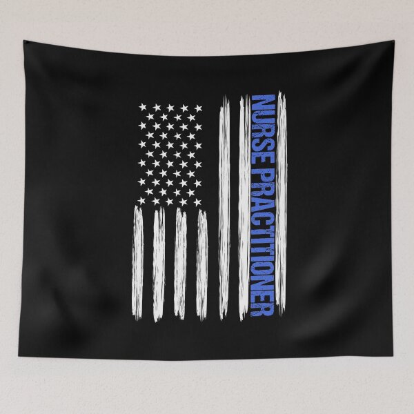 Item preview, Nurse Practitioner Distressed American Flag designed and sold by LarkDesigns.