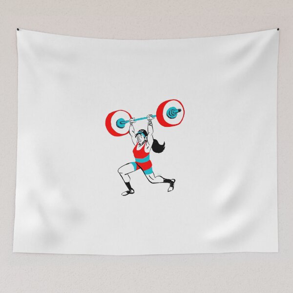 Item preview, Woman Weight Lifter designed and sold by CoolCharacters.