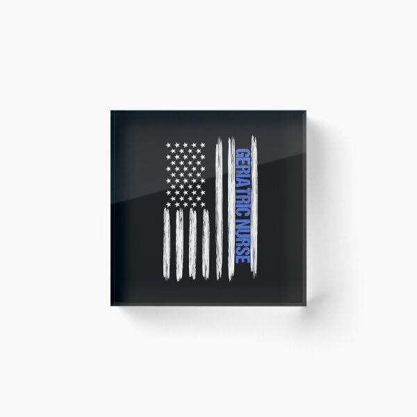 Item preview, Geriatric Nurse Distressed American Flag designed and sold by LarkDesigns.