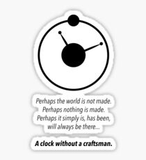THE MANHATTAN CLOCK. Sticker