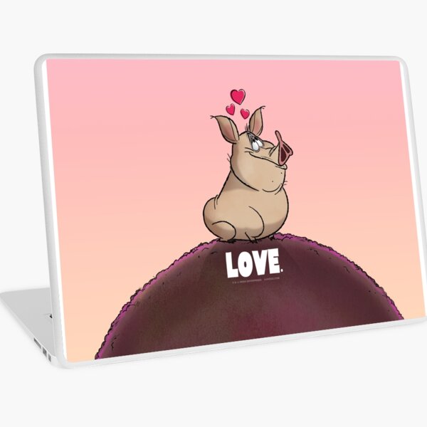 A. J. Hogg "LOVE" Alternate color pouch Laptop Skin