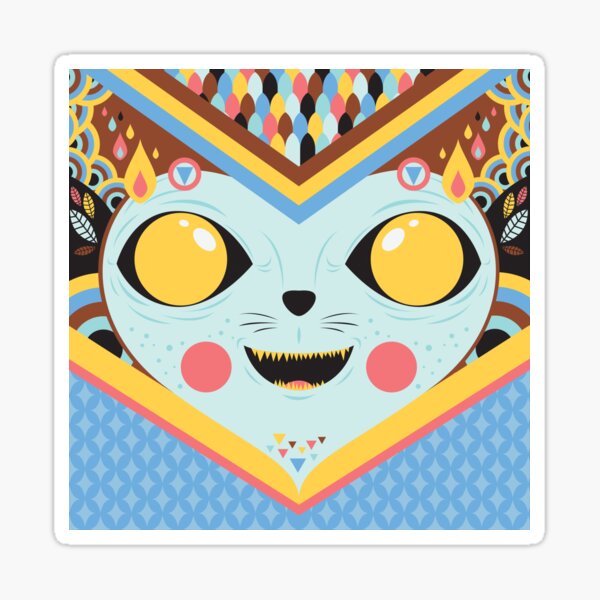 "KUCING" Sticker by artistechnology | Redbubble