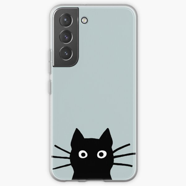 Black Cat Face Samsung Galaxy Soft Case