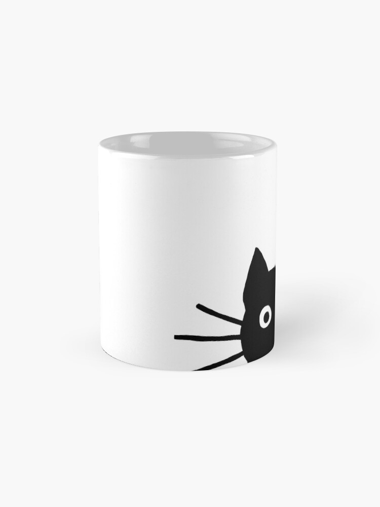 Alternate view of Black Cat Face Mug