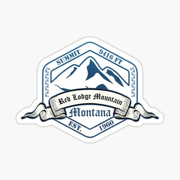 Red Lodge Mountain Ski Resort Montana Sticker