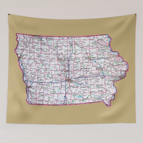 Item preview, Iowa Roadmap designed and sold by Havocgirl.